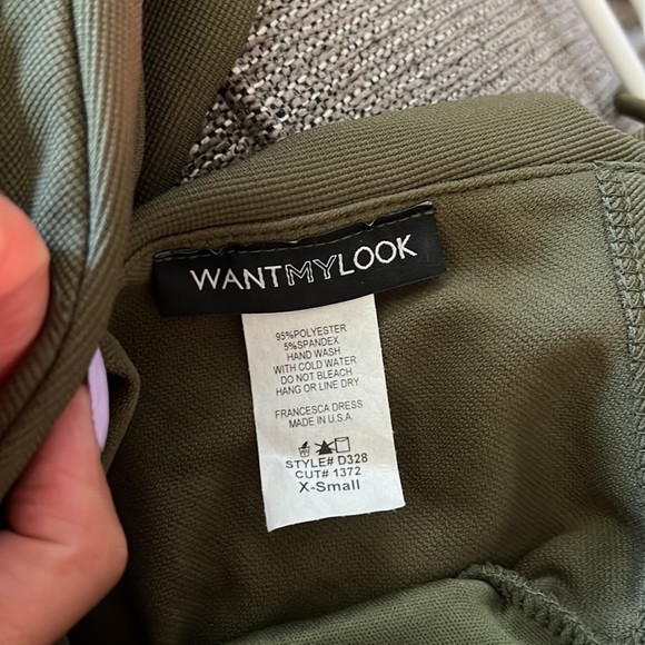 Want my Look Francesca Olive Green Dress - Picture 6 of 6